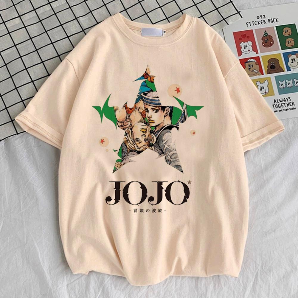 Jojo Bizarre Adventure Steel Ball Run t shirt teen Punk hip hop aesthetic Gothic Trendy top tees Digital Y2k Classic