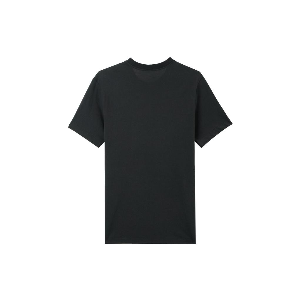 Nike T-shirt da basket a maniche corte con grafica a lettere Dri-FIT da uomo Top Nero FJ2349-010