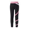 Girls Ice Skating Sport Pants: Colorblock Close-fitting Stretchy Leggings for Figure Skating Practice & Performance