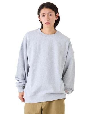 Goodwear Super Big Heavyweight 12 and Thick Solid Size Heather Gray Sweatshirt, Oz, Men's Women's, Color, XL,