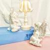 Little Angel Figurine, Resin Cherub Angle Sculpture, Remembrance Healing Sympathy Gift for Bedroom, Shelf, Office Desk Decor