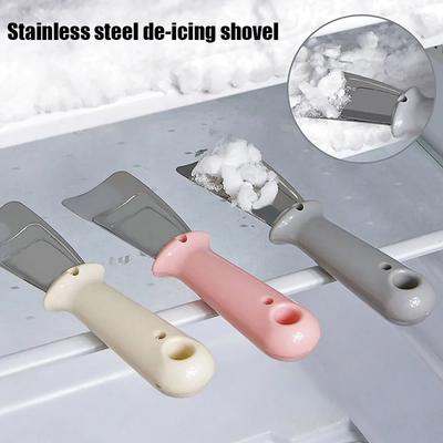 Stainless Steel Ice Scraper For Home Kitchen And Refrigerator Defrosting With Non-slip Handle