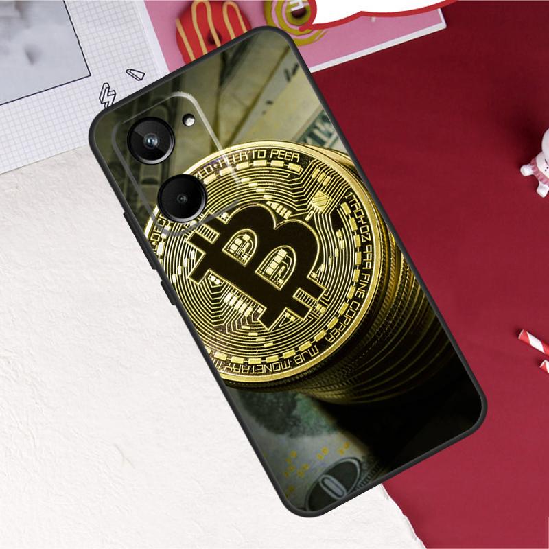 Bitcoin BTC For Realme 14 10 11 12 13 Pro Plus C65 C67 C63 C61 C55 C51 C53 C35 C75 GT6 GT7 15 Pro Case