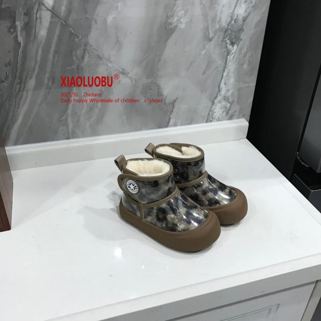 Kids' 2025 Winter Waterproof Anti-Kick Fashion Shoes - Warm, Comfortable Snow Boots for Boys & Girls