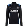 Castore Womens/Ladies Rangers FC Quarter Zip Long-Sleeved Training Fleece Top