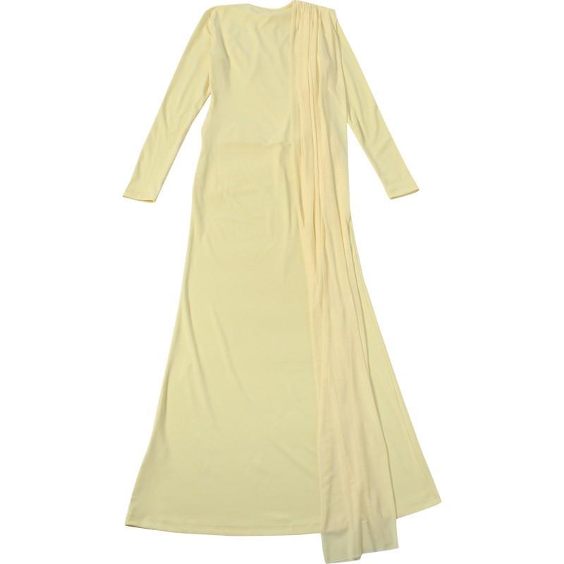2026 Fall Womens Elegant Solid Long Sleeve Dress With Sash Pleated Bodycon