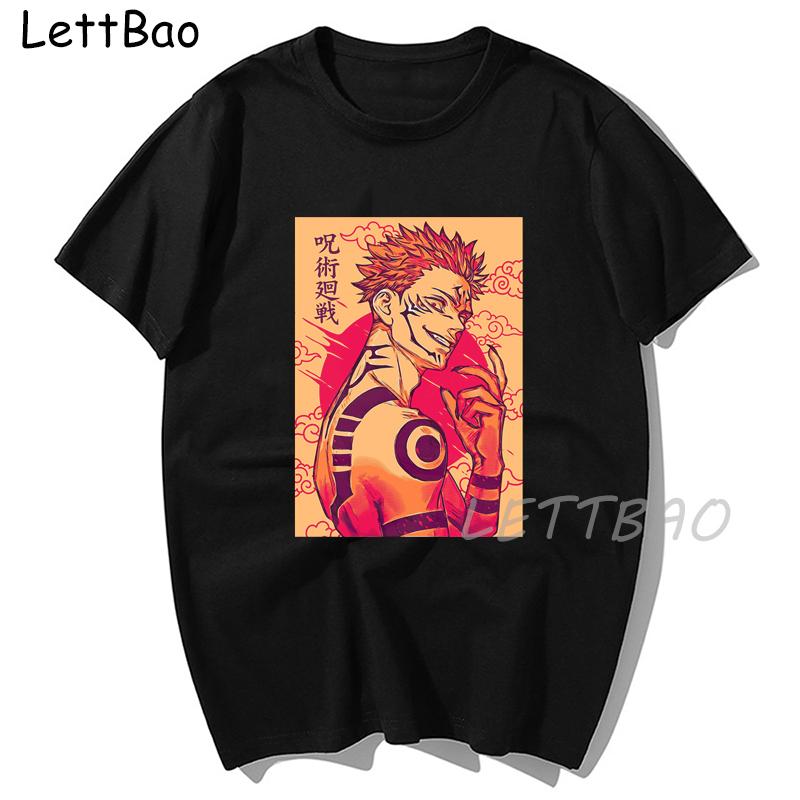 Jujutsu Kaisen T Shirt Japanese Anime Women Men Kawaii Woman Tshirts Tops Yuji Itadori Cartoon Unisex