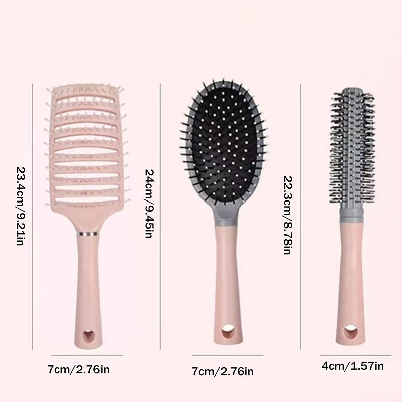 Detangling Hair Brush With Air Cushion, Anti-Static Styling Comb For Wigs & Curly Hair, Reduces Hair Loss & Boosts Root Volume