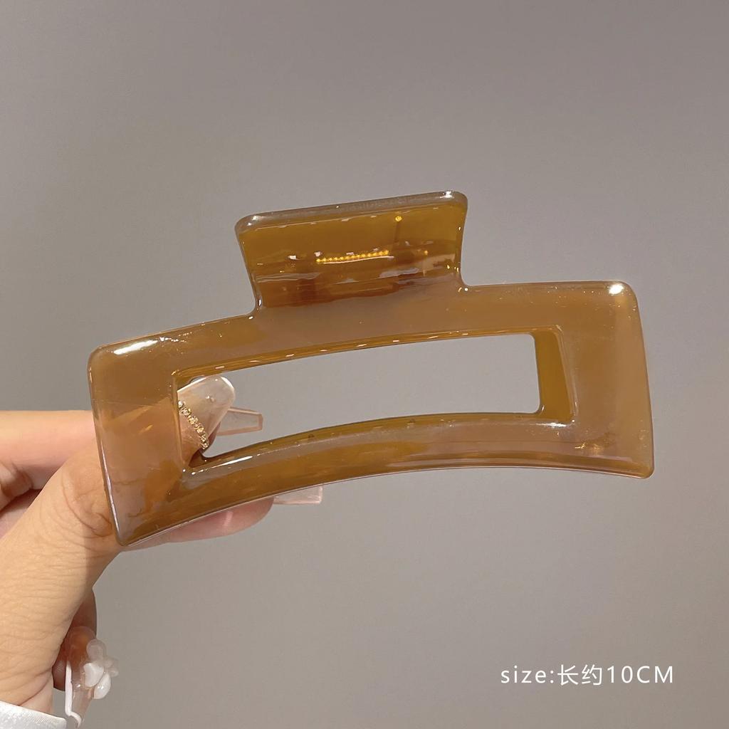 Haarklammern für Damen im koreanischen Stil, elegant, aus Acryl, Haarnadeln, Haarspangen, transparent, groß, geometrisch, Kopfschmuck für Mädchen, Haarschmuck