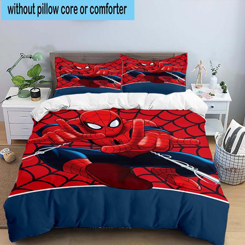 3pcs Spider 3pcs Bedding,Including 3pcs Duvet Cover And 2pcs Pillowcases Perfect for Christmas,Ideal for Bedroom, Dormitory