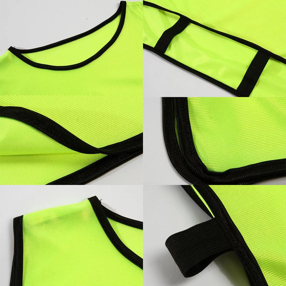 10Pcs Kids Scrimmage Training Vest Practice Jersey Pennies Bibs for Soccer Basketball Football