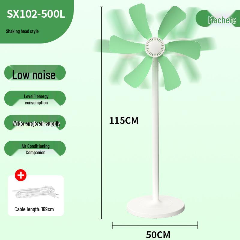 Upgraded 500mm Gridless Electric Floor Fan for Home and Dormitory