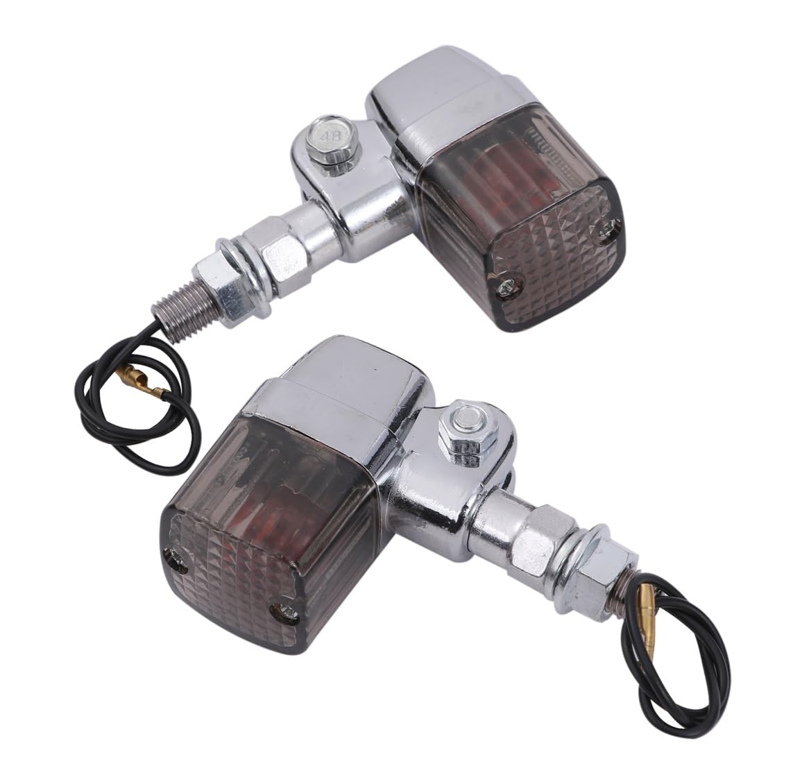 

Square Type European Plated Turn Signal Stays Included, Clear, Smoke, Orange Lens, Various Zephyr