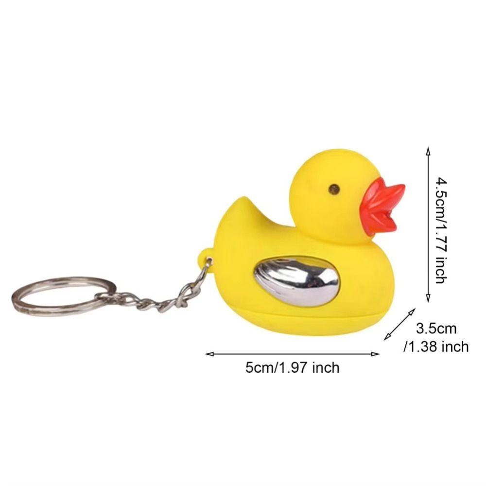 Interactive Toy Shocking Ducks Keychain Safe Fun Joke Gadget Creative Electric Prank Toy Kids Gift
