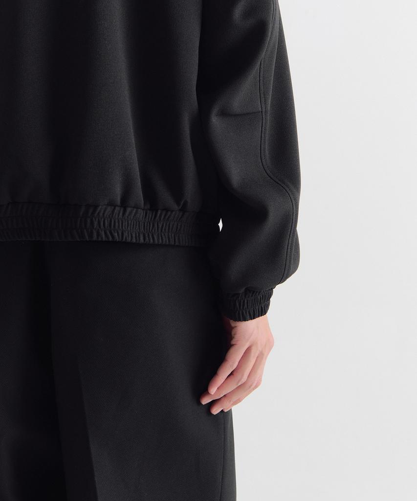 Musinsa Standard Crepe High-Neck Blouson Jacket [Black]