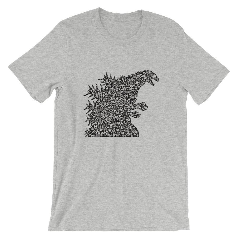 

Godzilla T-Shirt. 100% Cotton Premium Tee NEW 4XL