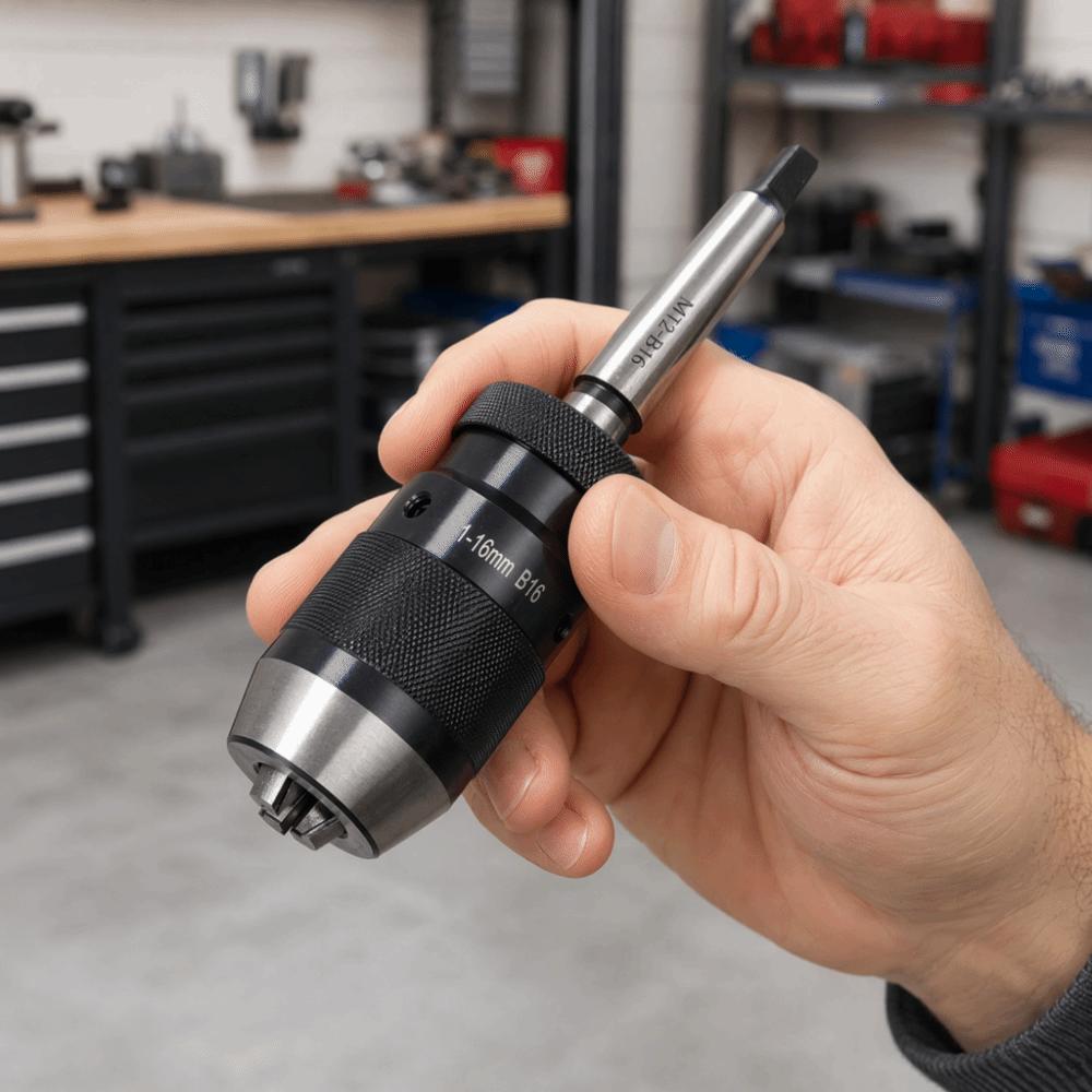 MT2 Arbor Taper Self Tighten Drill Chuck 1-16mm Capacity Lathe Drill Chuck For Drill Machine