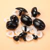 10Pcs Plastic Black Oval Safety Noses Doll Animal Dog Noses for Bear Stuffed Toys DIY Craft Wool Felting Accessories