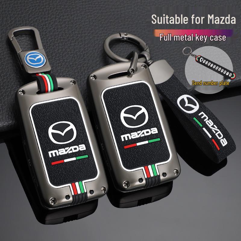 2024 Mazda Key Case for Axela, CX-5, CX-50, CX-4, Atenza; Fits Two-Button Models