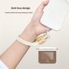 Dopamine Four-Strand Braided Short Phone Lanyard, Color-Blocked Cable-Knit Wrist Strap With Spacer, Phone Strap