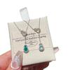 Double Gourd Necklace: Women's Elegant Chinese Style Titanium Steel Clavicle Chain