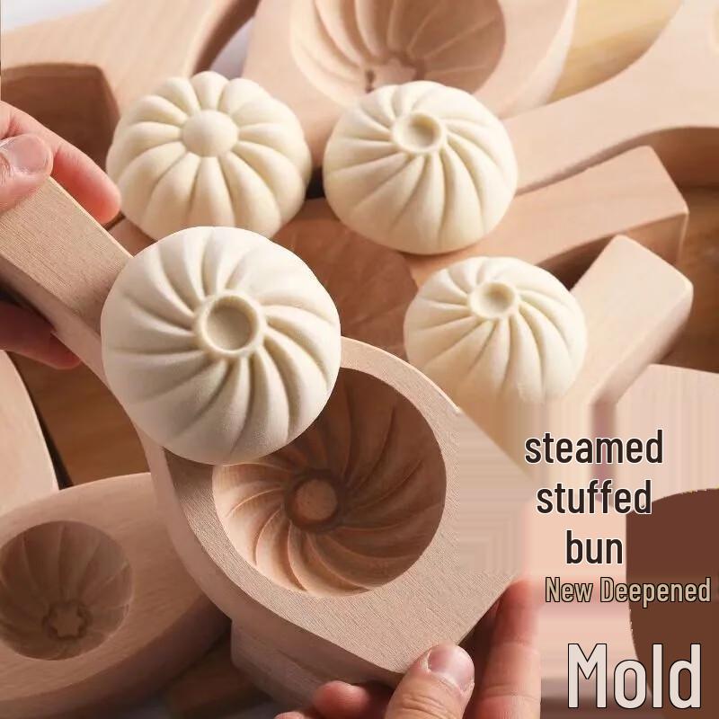 Wooden Steamed Bun & Pastry Mold