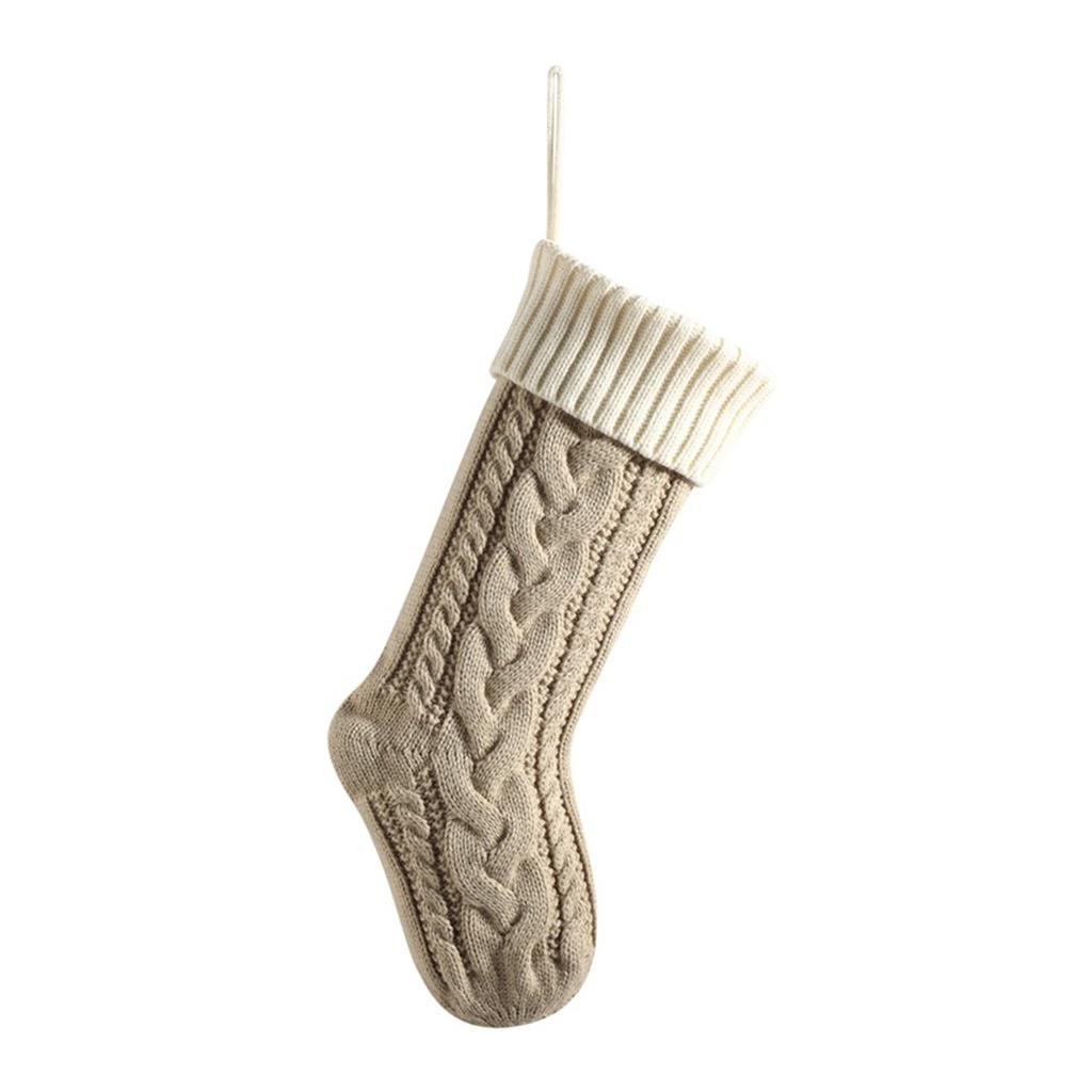 Cozy Warmth Large Staggered Fried ForDough Twists Christmas Stockings For Tree Warm Feeling - Thick Type D
