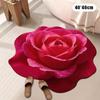 New Flower Carpet Special-Shaped Soft Peony Floor Mat Durable 40X40Cm Non-Slip Absorbent Bathroom Floor Mat