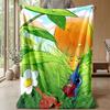 Soft Flannel Blanket Lightweight Cozy Bedroom Living Room CoverPikmin
