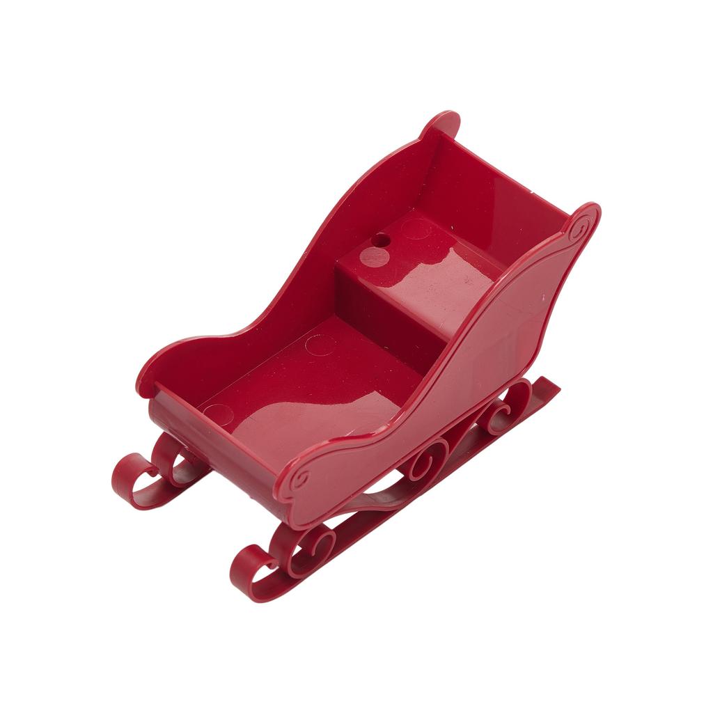 Festive Christmas Santa Sleigh Table Centerpiece Ornament for Home and Holiday Seasonal Decor Display Display Display Display