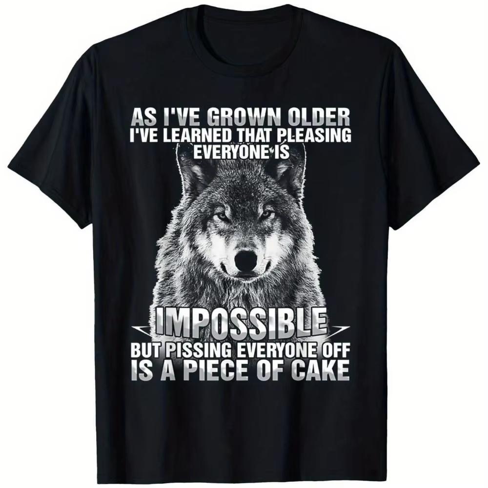 

Summer 2026 J Wolf Motif Motif Graphic Men s T-shirt High Quality Fashion Round Neck Print Men s and Women s T-shirts - Men s... 5XL різнокольоровий