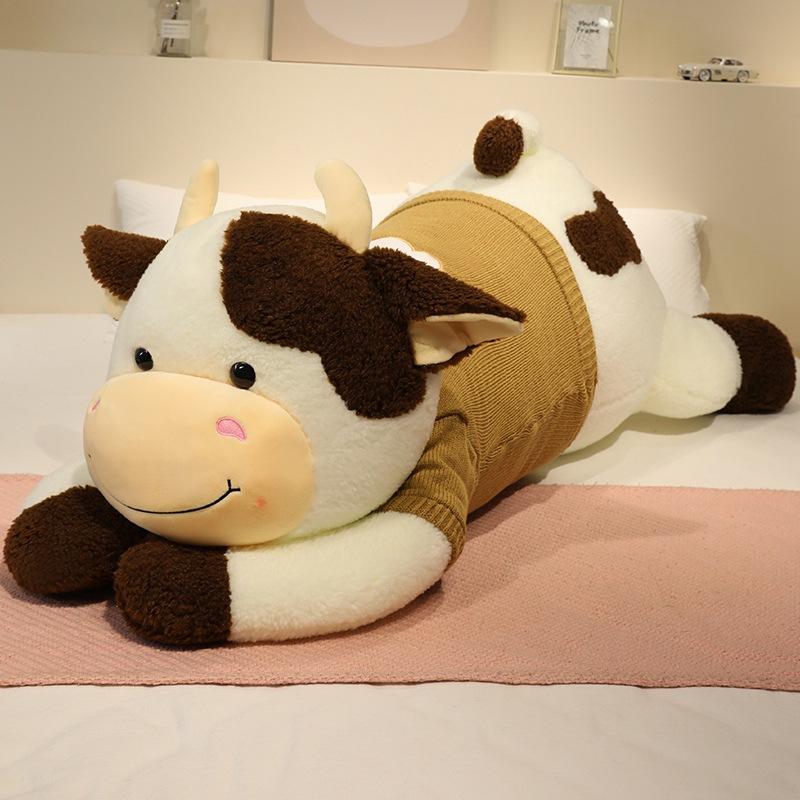 Soft Sweater Lying Down Cow Throw Pillow Plush Toy Cow Cow Doll Girl Company Soothing Doll