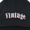 LOLONG Vintage Needlepoint Hat (Black)