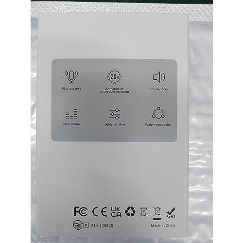 SNZIYAG Wireless Lavalier Microphone for Android Phones, Plug-and-Play Wireless Microphone for Recording, Live Streaming, YouTube, TikTok, Facebook, I