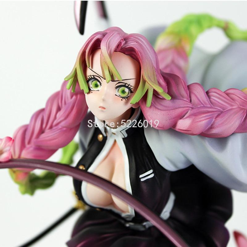 Action Figure Gk Kochou Shinobu Anime Figure Demon Slayer Kochou Shinobu Kanroji Mitsuri Figurine Model