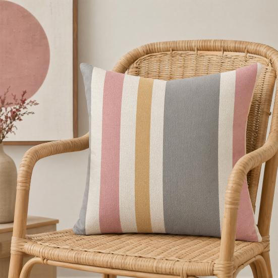 Nordic Style Pillowcase, Soft Breathable Geometric Pattern Cushion Cover, Durable Home Accent, for Sofa Bedroom Bohemian Decor