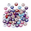 20pcs/lot Resin Beads 14mm Colorful Turquoise Lines Large Hole Spacer Beads For Jewelry Making DIY Necklace Bracelet Accessories