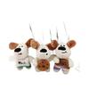 Adorable Cartoon Dog Plush Keychain Soft And Cuddly Cute Dog Character For Home Decor
