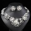 European and American Necklace Set Geometric Retro Exaggerated Alloy Inlaid Imitation Pearl Wedding Accessories Versatile Fashion