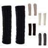 Winter Leg Warmers Twist Knit Knitted Long Boot Socks Solid Crochet Foot Cover