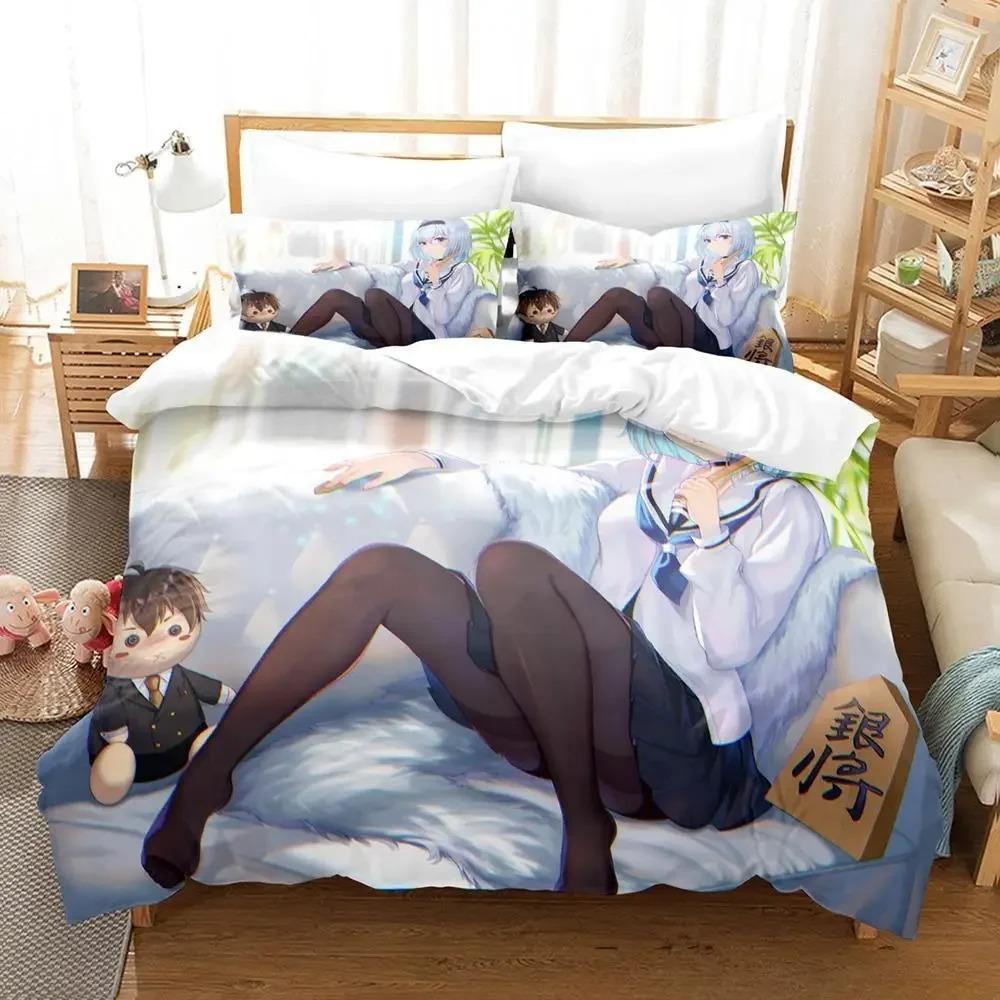 3D Anime The Ryuo's Work is Never Done! Bedding Set Single Twin Full Queen King Size Bed Set Adult Kid Bedroom Duvet cover Sets