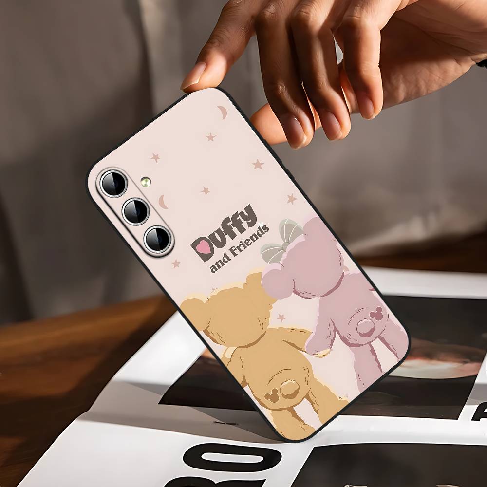 D-duffy Phone Case For Samsung Galaxy S24/S25/S22/S30/Note20/Lite/Ultra/5G/Plus/FE Soft Black