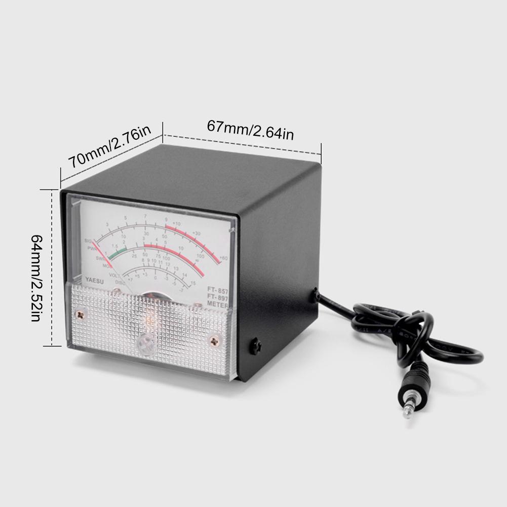 Power Meter High Precision SWR Watt Meter Portable Receive Display Standing Wave Meter for Radio Equipment