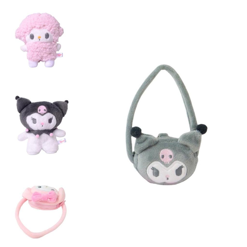 Cute Sanrio Kuromi Doll Pendant With Crossbody Bag For Anime Fans