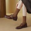 Fashion 2024 Oxford Women Shoes Genuine Leather Shoes for Women Spring Loafers Summer Brogues Women Pumps Retro Ladies Shoes