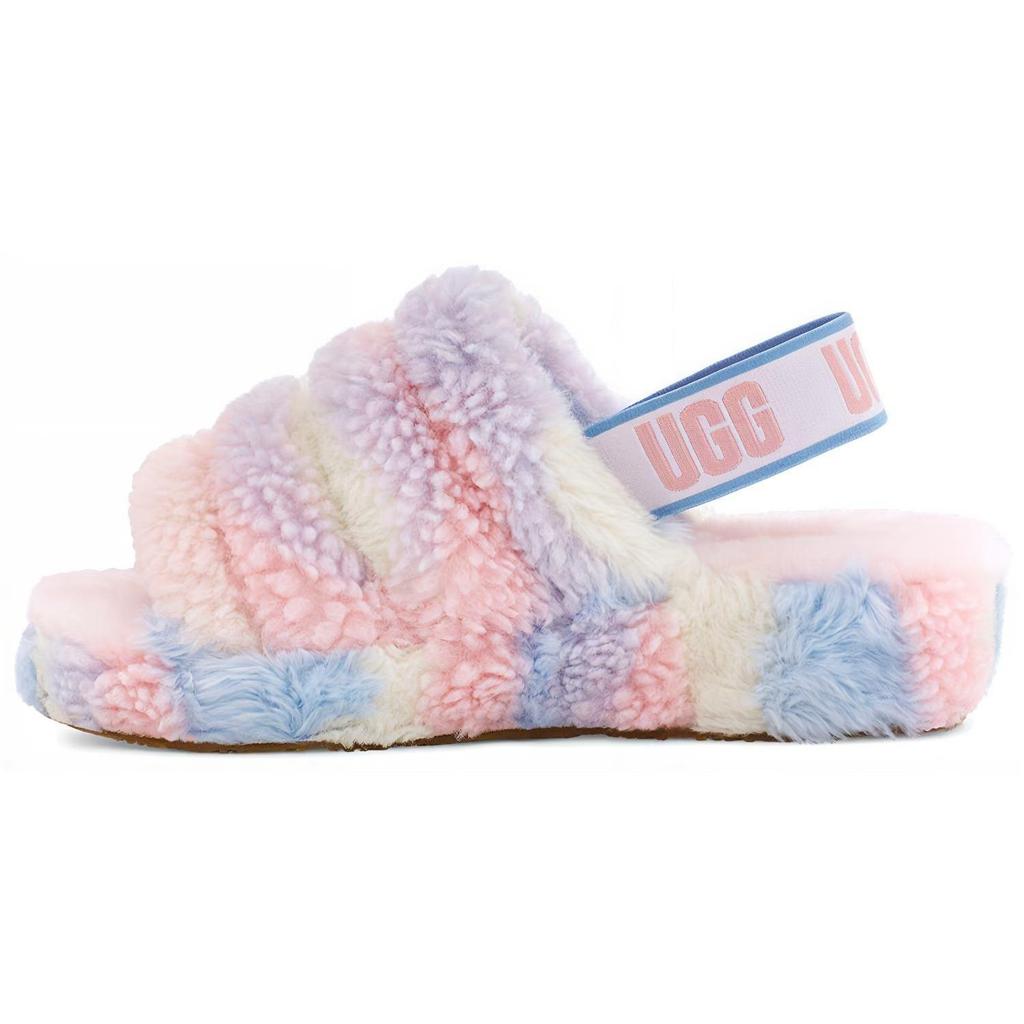UGG Fluff Yeah Slide Cali Collage Women's 1120070-PSTR