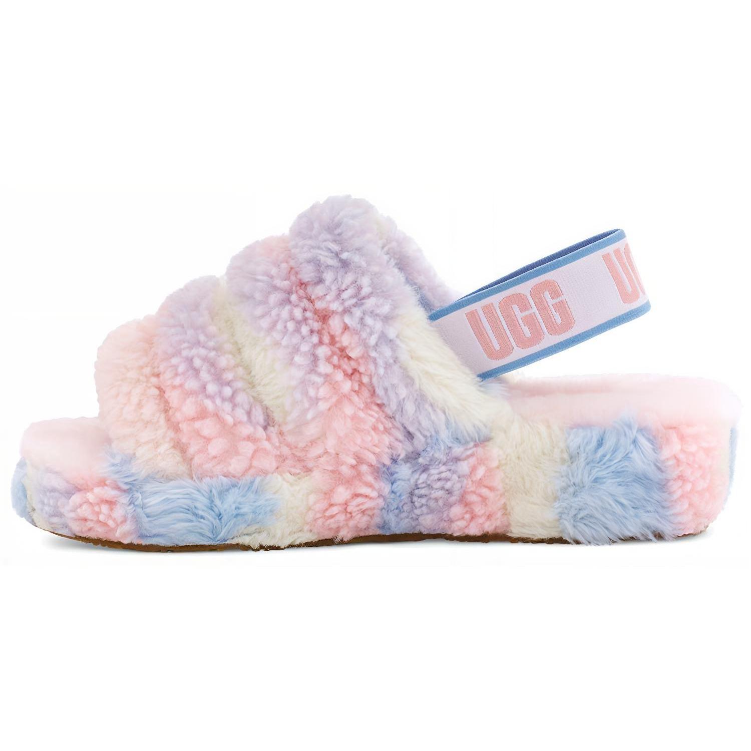 UGG Fluff Yeah Slide Cali Collage Women s 1120070-PSTR 36