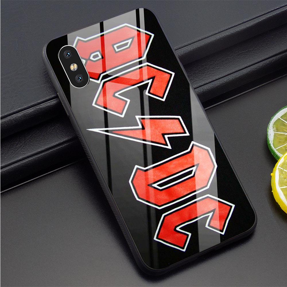 Buy ACDC Poster Heavy Glass Phone Cover for Samsung J5 Prime iPhone ...