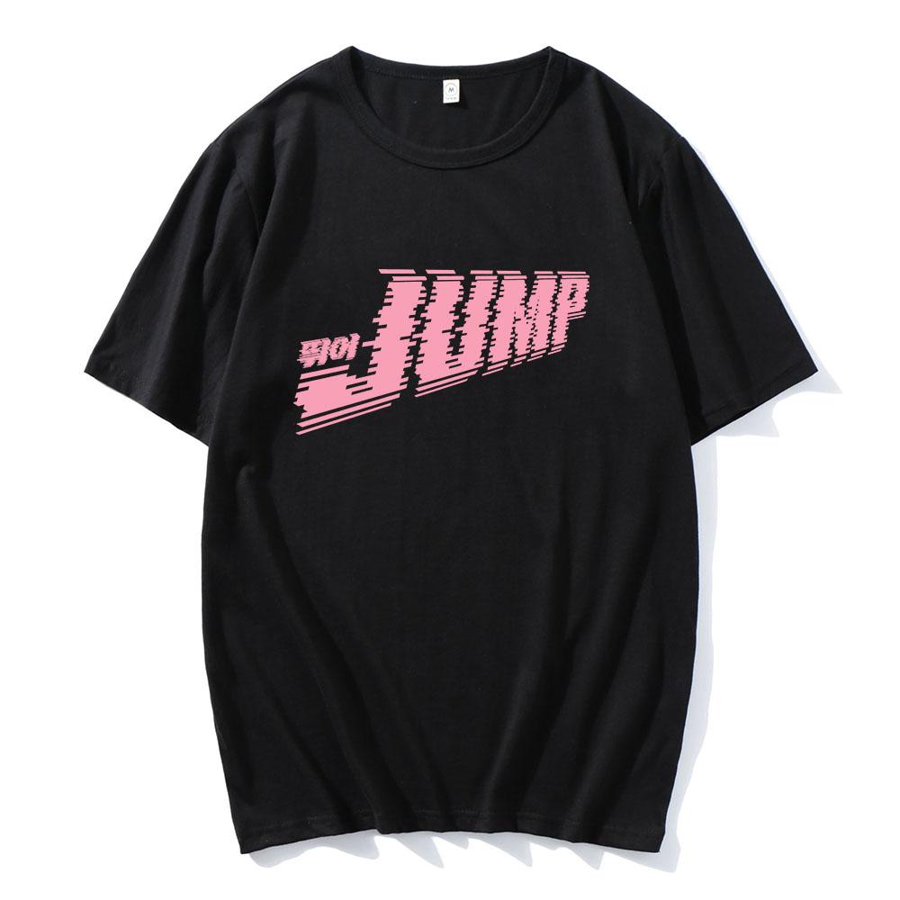 Skoč Jednobarevné tričko Módní Dívčí Kapelní trička Unisex Streetwear Ležérní Volné Krátký Rukáv Bavlněná Trička