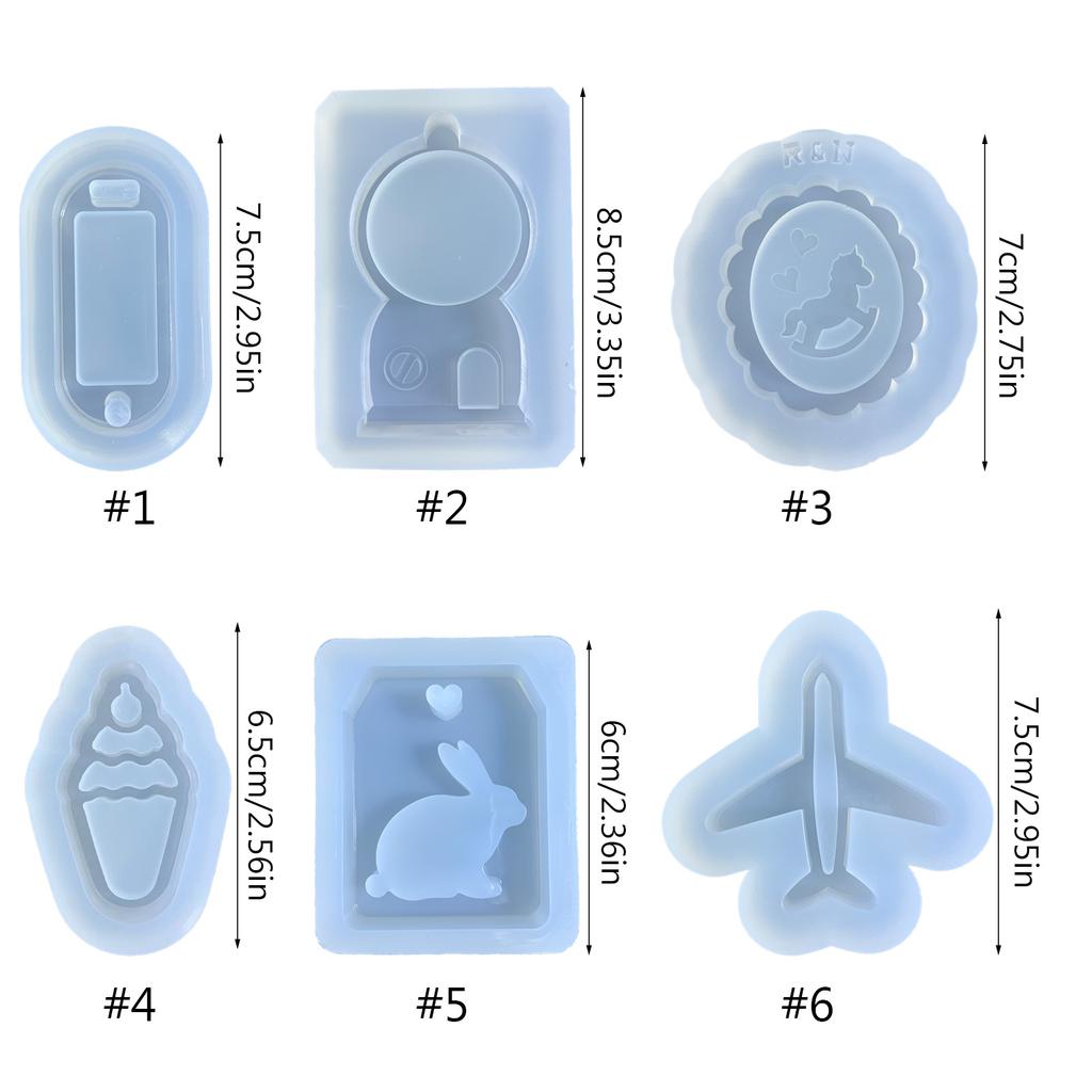 Various Styles Ornaments Decoration Silicone Mold Pendant Handmade Decoration Mold for Valentines Day Birthday Gift
